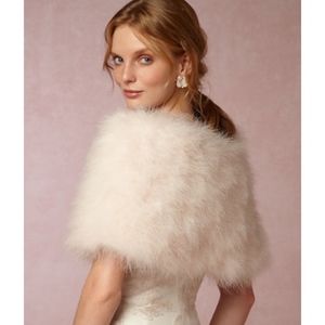 Anthropologie Antoinette Feather Wrap BHLDN NWOT